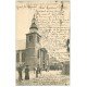 carte postale ancienne 08 GIVET. Sortie d'Eglise Saint-Hilaire 1904
