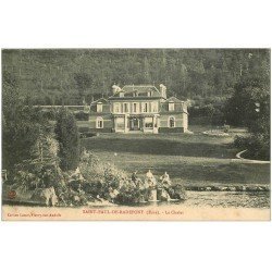 carte postale ancienne 27 SAINT-PAUL-DE-RADEPONT. Le Chalet 1909 animation