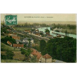 carte postale ancienne 27 SAINT-PIERRE-DU-VAUVRAY. Panorama 1909