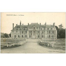 carte postale ancienne 27 SERQUIGNY. Château 1916