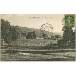 carte postale ancienne 27 VALLEE DE ROSAY. Près Charleval 1920