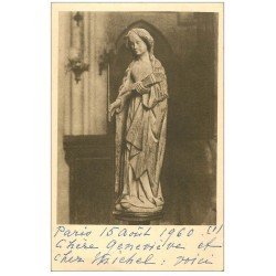 carte postale ancienne 27 VERNEUIL-SUR-AVRE. Eglise Notre-Dame. Sainte-Geneviève