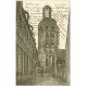 carte postale ancienne 27 VERNEUIL-SUR-AVRE. Eglise Saint-Jean 1916 cycliste