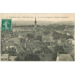 carte postale ancienne 27 VERNEUIL-SUR-AVRE. Panorama 1910