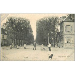 carte postale ancienne 27 VERNON. Avenue Thiers