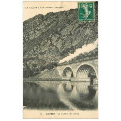 carte postale ancienne 08 LAIFOUR. Traion entrant dans Tunnel de Revin 1912