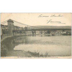 carte postale ancienne 08 LAVAL-DIEU. La Basse-Rowa et le Pont 1904