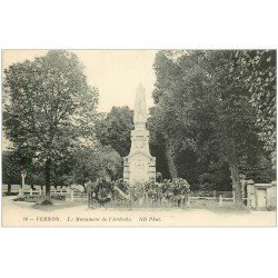 carte postale ancienne 27 VERNON. Monument de l'Ardèche 80