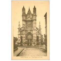 carte postale ancienne 27 VERNON. Notre-Dame vu de face