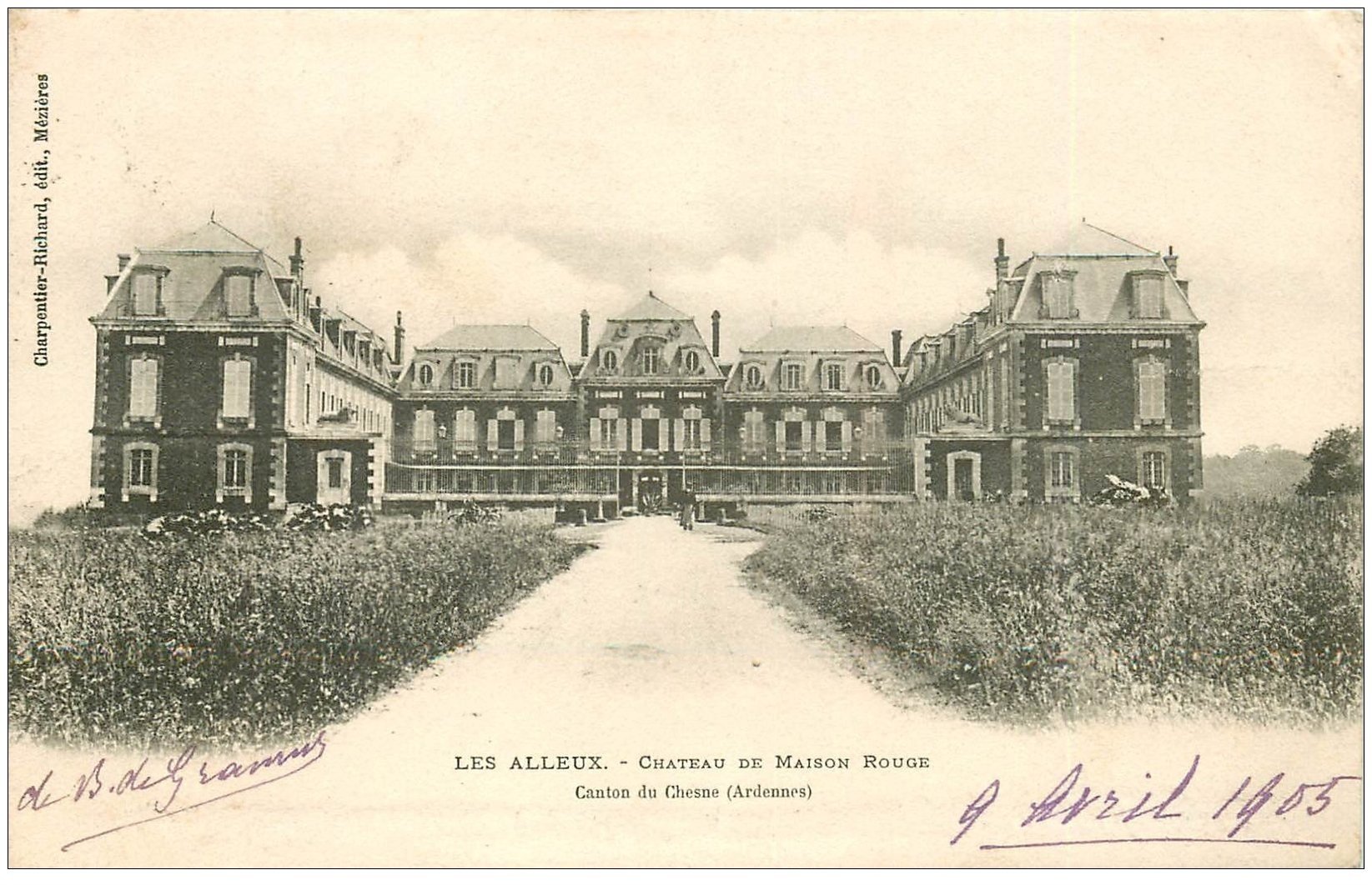 08 LES ALLEUX. Château de Maison Rouge 1905