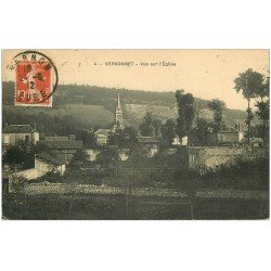 carte postale ancienne 27 VERNONNET. L'Eglise 1912