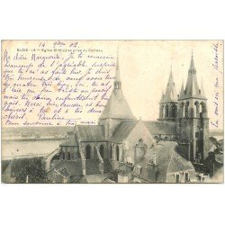 carte postale ancienne 41 BLOIS. Eglise Saint-Nicolas 1902