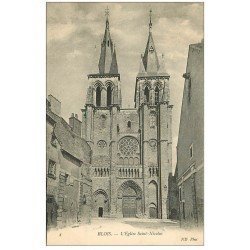 carte postale ancienne 41 BLOIS. Eglise Saint-Nicolas n°4