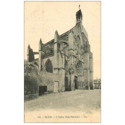 carte postale ancienne 41 BLOIS. Eglise Saint-Saturnin