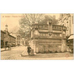 carte postale ancienne 41 BLOIS. Fontaine Louis XII 46