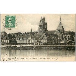 carte postale ancienne 41 BLOIS. Hôpital Civil et Militaire 1922