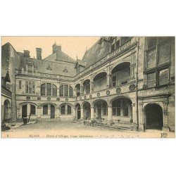carte postale ancienne 41 BLOIS. Hôtel Alluye Cour