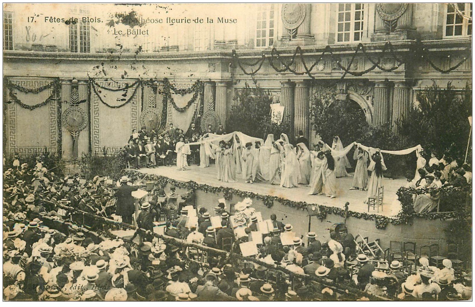 carte postale ancienne 41 BLOIS. Le Ballet. Apothéose 1907