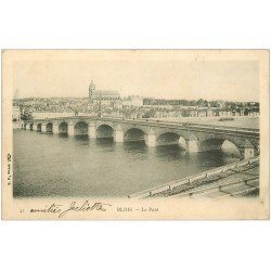 carte postale ancienne 41 BLOIS. Le Pont 1904