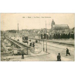 carte postale ancienne 41 BLOIS. Le Pont et vespasienne 1932