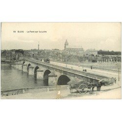 carte postale ancienne 41 BLOIS. Le Pont sur la Loire