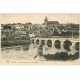 carte postale ancienne 41 BLOIS. Pont 174 Cathédrale 1917