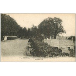 carte postale ancienne 41 BLOIS. Promenade Evêché