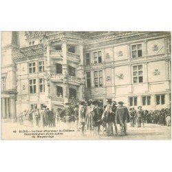 carte postale ancienne 41 BLOIS. Scène du Moyen-Age au Château