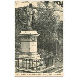 carte postale ancienne 41 BLOIS. Statue Denis Papin