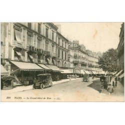 carte postale ancienne 41 BLOIS. Voiture de Maitre devant Grand Hôtel