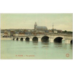 carte postale ancienne 41 BLOIS. Vue générale Pont 24