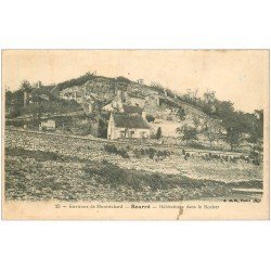 carte postale ancienne 41 BOURRE. Habitations dans le Rocher 1905