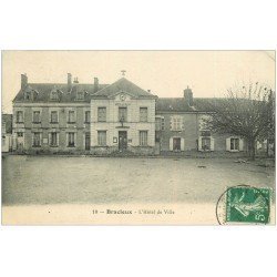 carte postale ancienne 41 BRACIEUX. 1914 Hôtel de Ville