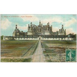 carte postale ancienne 41 CHAMBORD. Le Château. Façade 4