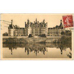 carte postale ancienne 41 CHAMBORD. Le Château. Façade Nord 1938