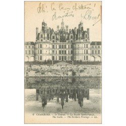 carte postale ancienne 41 CHAMBORD. Le Château. Façade septentrionale