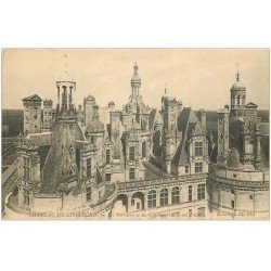 carte postale ancienne 41 CHAMBORD. Le Château. Terrasses et Combles