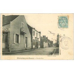 41 CHAMPIGNY-EN-BEAUCE. Grande-Rue Café de la Croix Rouge 1905