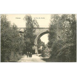 carte postale ancienne 41 CHAON. Le Pont des Arches