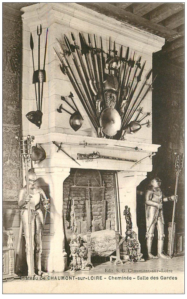 carte postale ancienne 41 CHAUMONT-SUR-LOIRE. Château Cheminée