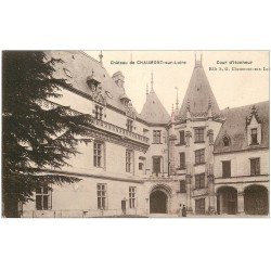 carte postale ancienne 41 CHAUMONT-SUR-LOIRE. Château Cour Honneur
