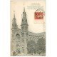 carte postale ancienne 08 MEZIERES. L'Eglise Paroissiale 1908. Livraison de plantes sur le Perron