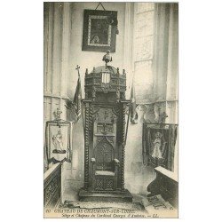 carte postale ancienne 41 CHAUMONT-SUR-LOIRE. Siège et Chapeau Cardinal Amboise