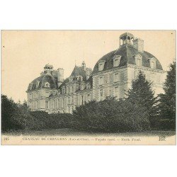 carte postale ancienne 41 COUR-CHEVERNY. Château façade nord