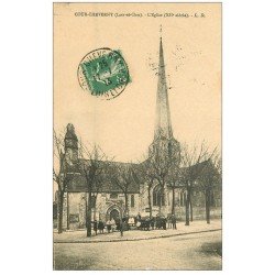 41 COUR-CHEVERNY. L'Eglise bien animée 1913