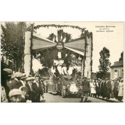 carte postale ancienne 41 LAMOTTE-BEUVRON. Concours Agricole. Camion Char