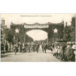 carte postale ancienne 41 LAMOTTE-BEUVRON. Concours Agricole. La Fanfare