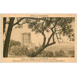 carte postale ancienne 41 LAVARDIN. Ruines du Château