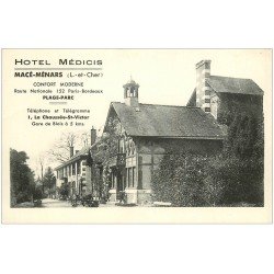 carte postale ancienne 41 MACE-MENARS. Hôtel Médicis Route National