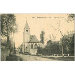 carte postale ancienne 41 MARCHENOIR. Eglise et Château